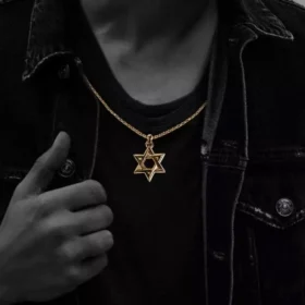 22-karaats gouden Star of David-hanger