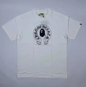 Bape X Chrome Hearts shirt wit