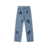 Blaue Chrome Hearts-Jeans Blaue Chrome Hearts-Jeans