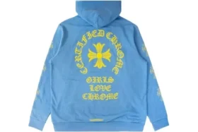 Blauwe Sanskrit Chrome Hearts-Hoodie
