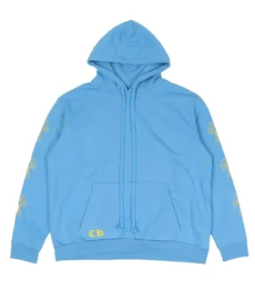 Blauwe Sanskrit Chrome Hearts-Hoodie