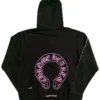 CH Roze en Zwarte Hoodie met Horse Show-logo CH Roze en Zwarte Hoodie met Horse Show-logo