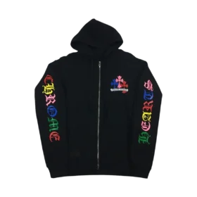 Ch Script Multicolor Cemetery Zip-up Hoodie