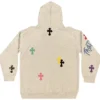 Chrome Hearts 1 of 1 Matty Boy Cross Hoodie ‘Grijs/Multicolor’ Chrome Hearts 1 of 1 Matty Boy Cross Hoodie ‘Grijs/Multicolor’