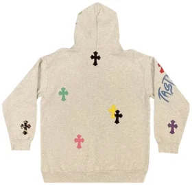 Chrome Hearts 1 of 1 Matty Boy Cross Hoodie ‘Grijs/Multicolor’