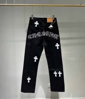 Chrome Hearts Black White Label Jeans