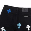 Chrome Hearts blauw-witte Cross Patch Jeans Chrome Hearts blauw-witte Cross Patch Jeans