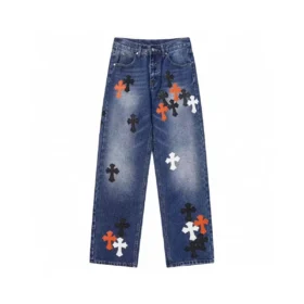 Chrome Hearts Blue Cross-Jeans