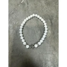 Chrome Hearts Cemetery witte kralenarmband