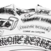 Chrome Hearts Comme Des Garcons T-shirt met print Wit, Zwart Chrome Hearts Comme Des Garcons T-shirt met print Wit, Zwart