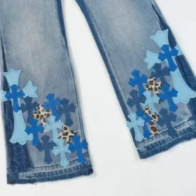 Chrome Hearts Criss Cross Bootcut-Jeans Chrome Hearts Criss Cross Bootcut-Jeans