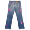 Chrome Hearts Denim Roze Damesjeans