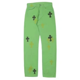Chrome Hearts Denim Slime Green Jeans