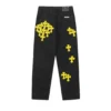 Chrome Hearts Distressed Yellow Jeans Chrome Hearts Distressed Yellow Jeans
