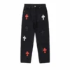 Chrome Hearts geborduurde Jeans zwart Chrome Hearts geborduurde Jeans zwart