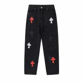 Chrome Hearts geborduurde Jeans zwart