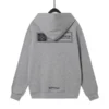 Chrome Hearts grijze hoodie met bloemenprint en ritssluiting Chrome Hearts grijze hoodie met bloemenprint en ritssluiting