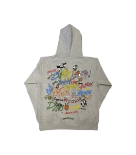 Chrome Hearts Hearts Matty Boy Brain Hoodie Grijs