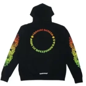 Chrome Hearts Hoodie met bloemenprint op de mouwen