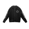 Chrome Hearts Hoodie met rits F**Kyou Horseshoe Floral Sleeve Chrome Hearts Hoodie met rits F**Kyou Horseshoe Floral Sleeve