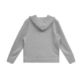 Chrome Hearts Hoodie met ritssluiting, geborduurd met kasjmier, grijs