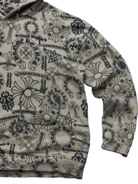 Chrome Hearts hoodie met verschillende logo’s