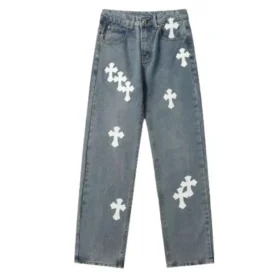 Chrome Hearts kruis Cross Patch Jeans