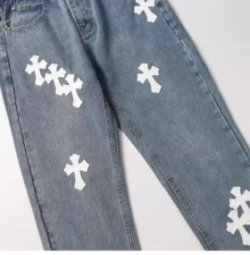 Chrome Hearts kruis Cross Patch Jeans