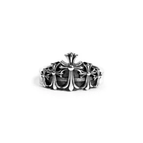 Chrome Hearts kruis-kroonring