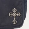 Chrome Hearts leren schoudertas met Filigree Cross Chrome Hearts leren schoudertas met Filigree Cross