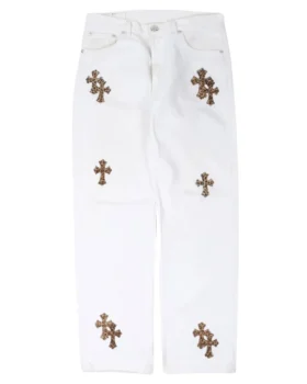 Chrome Hearts Levi’s Leopard Cross Patch Jeans