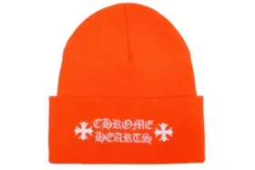 Chrome Hearts Logo Beanie Safety Orange