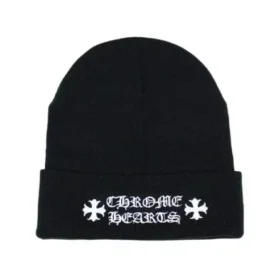 Chrome Hearts Logo Beanie – Zwart
