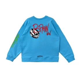 Chrome Hearts Matty Boy blauw T-shirt met lange mouwen