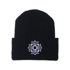Chrome Hearts Plus kruisbeanie – Zwart