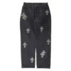 Chrome Hearts Pony Hair Cross Patch Jeans Chrome Hearts Pony Hair Cross Patch Jeans