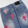 Chrome Hearts roze Jeans met kruislogo Chrome Hearts roze Jeans met kruislogo