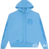 Chrome Hearts Sanskrit-hoodie blauw Chrome Hearts Sanskrit-hoodie blauw
