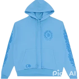 Chrome Hearts Sanskrit-hoodie blauw Chrome Hearts Sanskrit-hoodie blauw