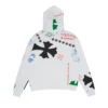 Chrome Hearts Stencil-hoodie in wit/multicolor Chrome Hearts Stencil-hoodie in wit/multicolor