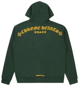 Chrome Hearts T-bar Hoodie groen/goud Chrome Hearts T-bar Hoodie groen/goud