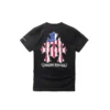 Chrome Hearts T-shirt met korte mouwen en drievoudig kruislogo met Amerikaanse vlag Chrome Hearts T-shirt met korte mouwen en drievoudig kruislogo met Amerikaanse vlag