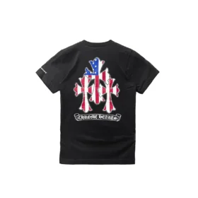 chrome hearts t shirt met korte mouwen en drievoudig kruislogo met amerikaanse vlag 1 280x280 - Chrome Hearts T-shirt met korte mouwen en drievoudig kruislogo met Amerikaanse vlag