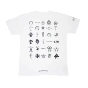 Chrome Hearts T-shirt met korte mouwen en meerdere logo’s Chrome Hearts T-shirt met korte mouwen en meerdere logo’s