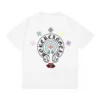 Chrome Hearts T-shirt met multi-logo en lippenontwerp Chrome Hearts T-shirt met multi-logo en lippenontwerp