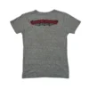 Chrome Hearts T-shirt met V-hals en print op de rug, grijs/rood Chrome Hearts T-shirt met V-hals en print op de rug, grijs/rood