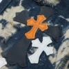 Chrome Hearts Tie Dye veelkleurige jeans met kruis Chrome Hearts Tie Dye veelkleurige jeans met kruis