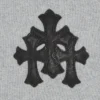 Chrome Hearts Triple Leather Cross Zip-up Hoodie Chrome Hearts Triple Leather Cross Zip-up Hoodie