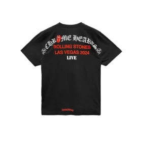 Chrome Hearts Vegas Rolling Stones Tongue Zwart T-shirt