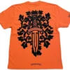 Chrome Hearts Vine Dagger T-shirt Oranje Zwart